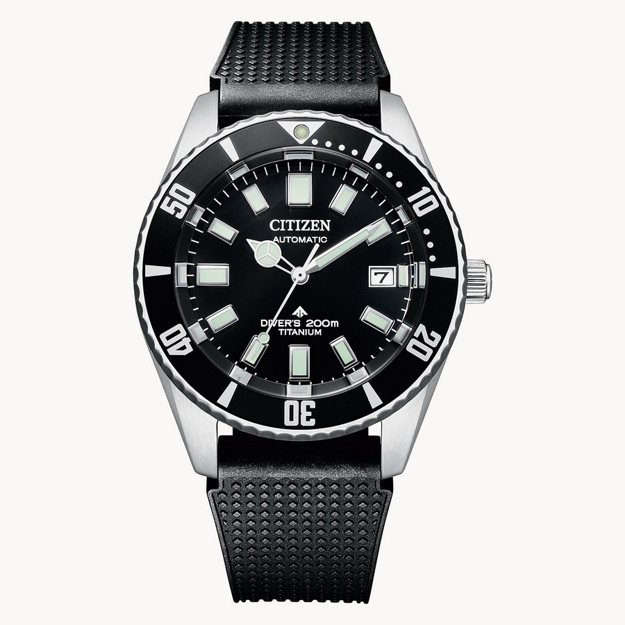 Đồng Hồ Citizen Promaster Dive Automatic Nam Đen Bạc Xanh Nhạt